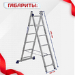 Лестница двухсекционная Alumet Ал 5206 - stroymarket66.ru - Новосибирск