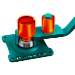 Ручной станок для гибки арматуры KRAFTOOL 10 E, острый гиб, на подшипнике - stroymarket66.ru - Новосибирск