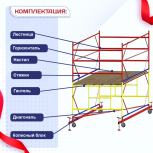 Вышка-тура  ВСП 2.0х2.0, Н-2.8м - stroymarket66.ru - Новосибирск