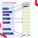 Вышка-тура  ВСП 2.0х2.0, Н-12.4м - stroymarket66.ru - Новосибирск