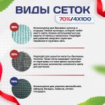 Сетка затеняющая зеленая 70% 4х100 м - stroymarket66.ru - Новосибирск