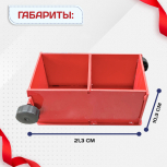 Форма кубическая для проверки бетона 2ФК 100, окрашенная двухгнездовая - stroymarket66.ru - Новосибирск