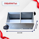 Форма кубическая для проверки бетона 2ФК 100, оцинкованная двухгнездовая - stroymarket66.ru - Новосибирск