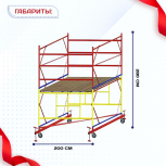 Вышка-тура  ВСП 2.0х2.0, Н-2.8м - stroymarket66.ru - Новосибирск