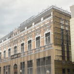 Фальшфасад сетка с изображением на строительные леса - stroymarket66.ru - Новосибирск