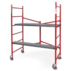 Подмости складные малярные многоярусные на колесах H120 - stroymarket66.ru - Новосибирск