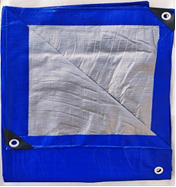 Тент Тарпаулин 180 г/м2 с люверсами   - stroymarket66.ru - Новосибирск